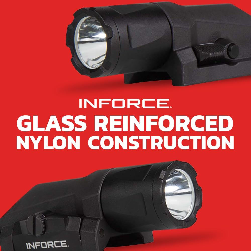 Inforce Gen 3 WML White beam range up to 200 m for searches.