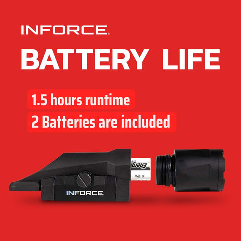 Inforce Gen 3 WML White rugged nylon body resists dirt and debris.