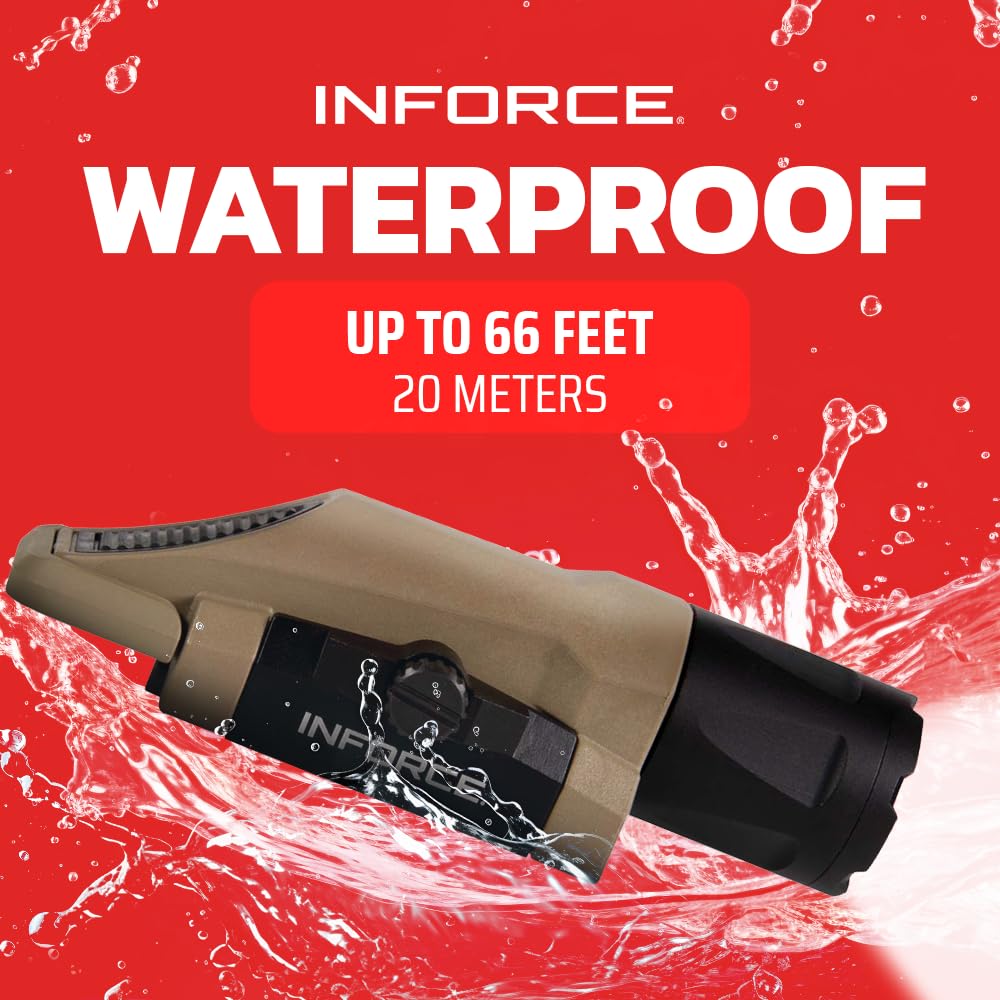 Inforce Gen 3 WML White Light compact and lightweight design.
