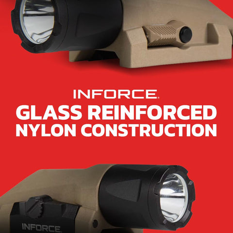 Inforce Gen 3 WML White Light flip safety prevents accidental activation.