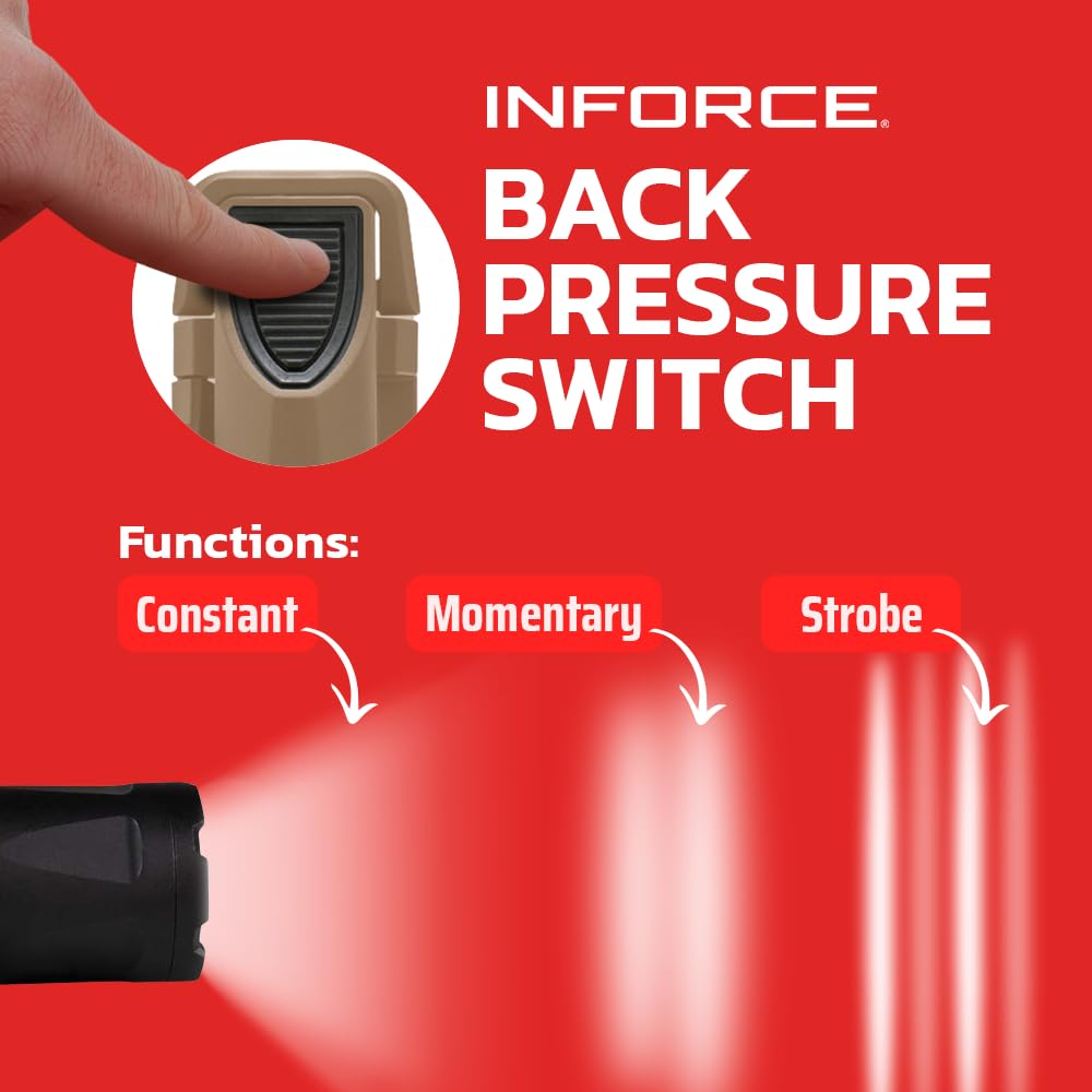 Inforce Gen 3 WML White Light safety lever for secure handling.