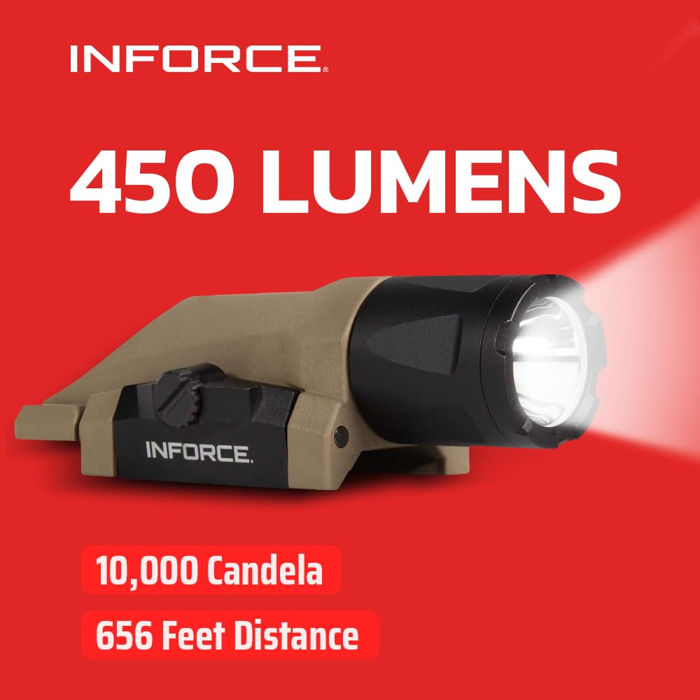 Inforce Gen 3 WML White Light waterproof up to 66 feet.