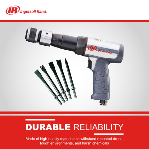 Ingersoll Rand 119MAXK quick-change retainer eases chisel swaps.