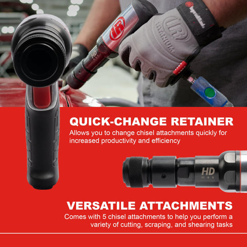 Ingersoll Rand 135MAXK 3-inch piston stroke delivers steady hammering