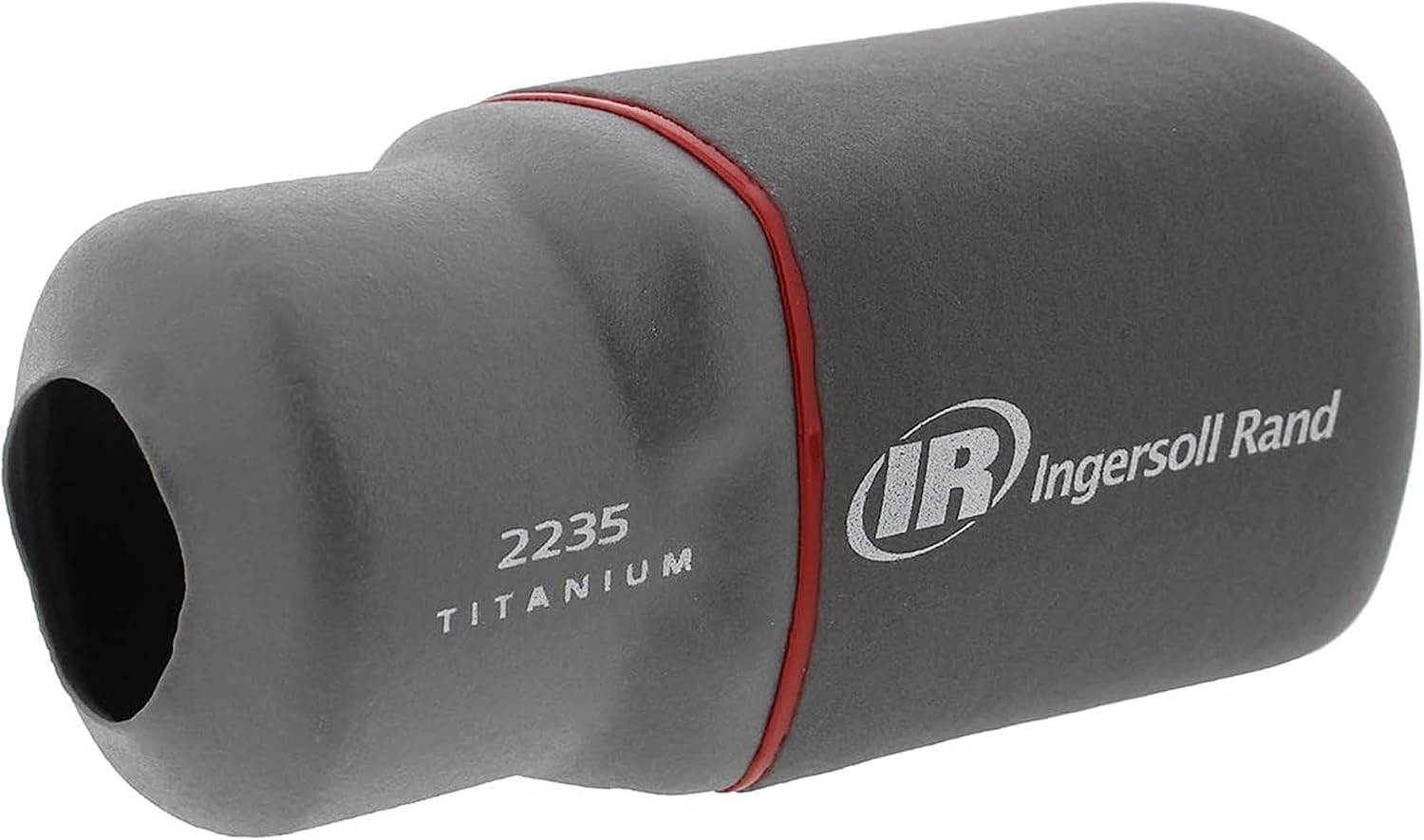 Ingersoll Rand 2235M-BOOT grey cover on a tool protects surfaces from scratches.