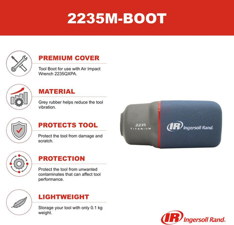 Ingersoll Rand 2235M-BOOT grey boot is easy to clean and maintain.