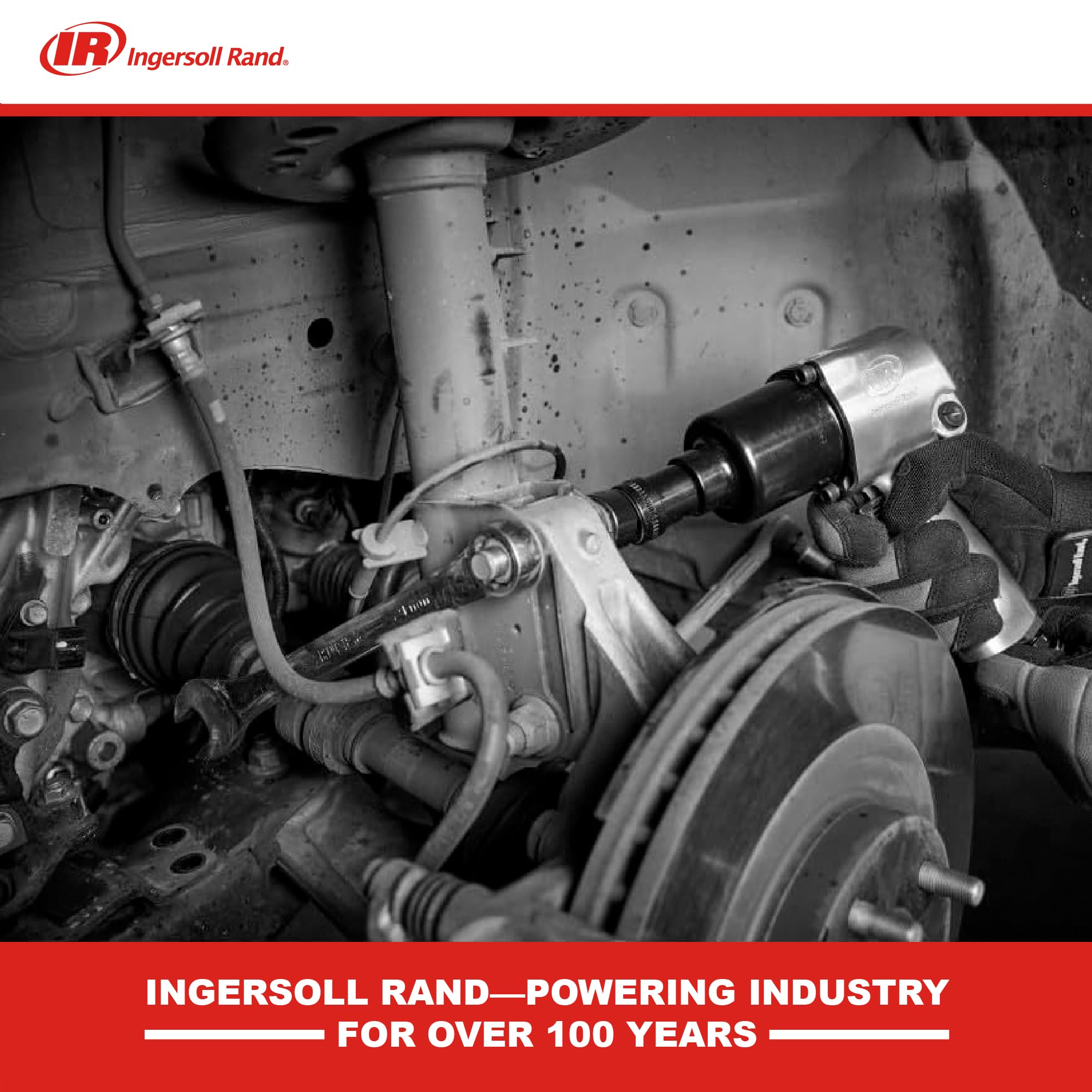 Ingersoll Rand 231C lightweight design reduces wrist strain.