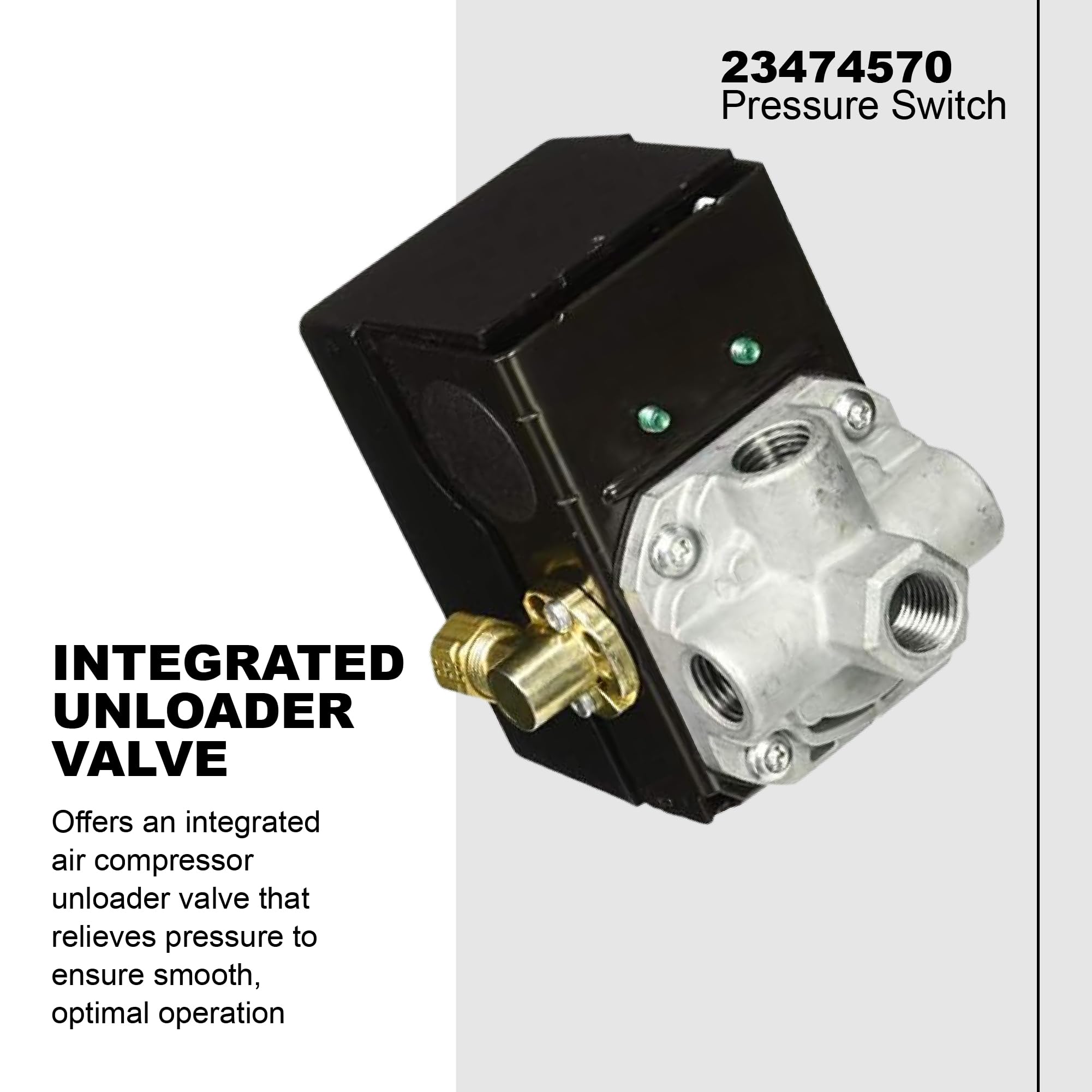 Ingersoll Rand 23474570 installation-ready setup image for two-stage systems in a workshop.