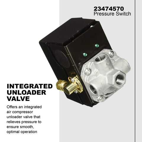 Ingersoll Rand 23474570 installation-ready setup image for two-stage systems in a workshop.