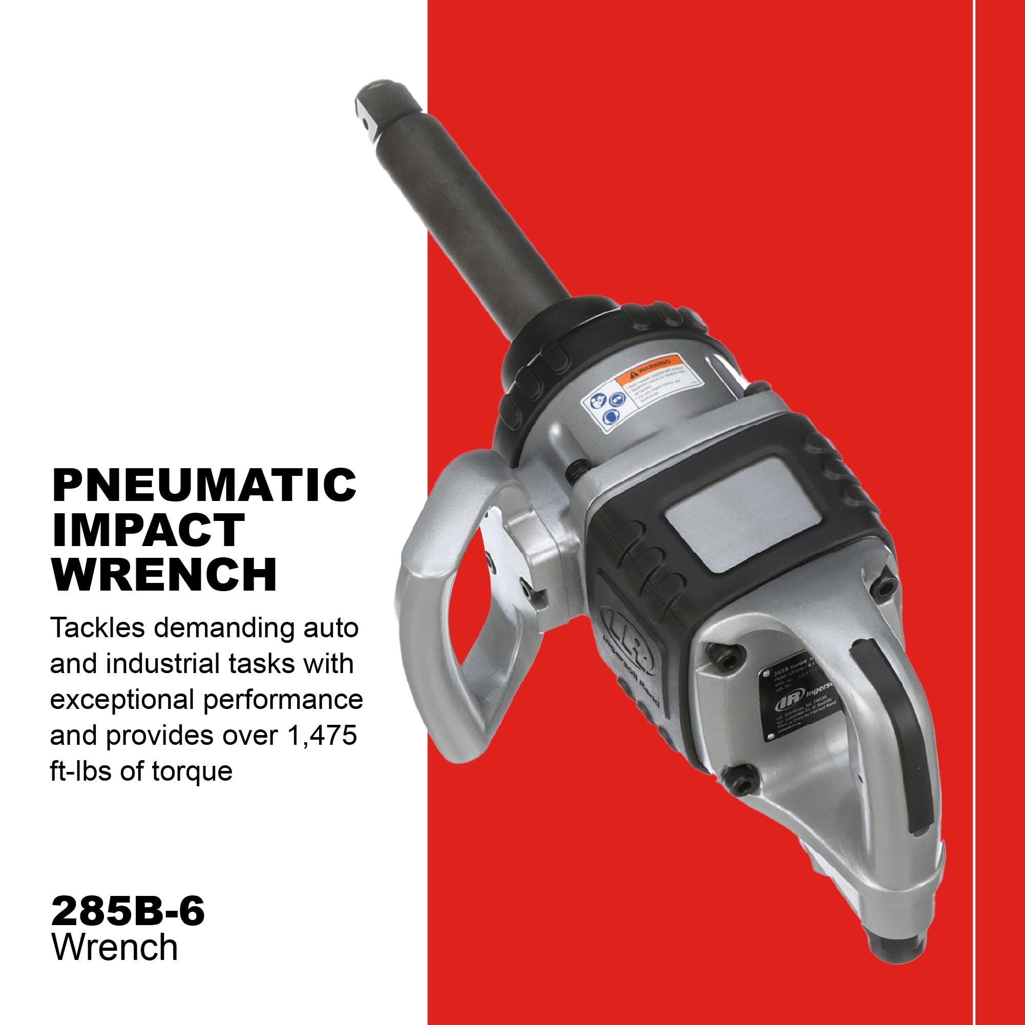 285B-6 with 6-inch extended anvil provides reach in tight spaces