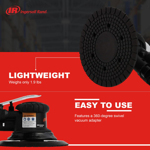 Contoured grip provides comfortable control on detailed sanding tasks.