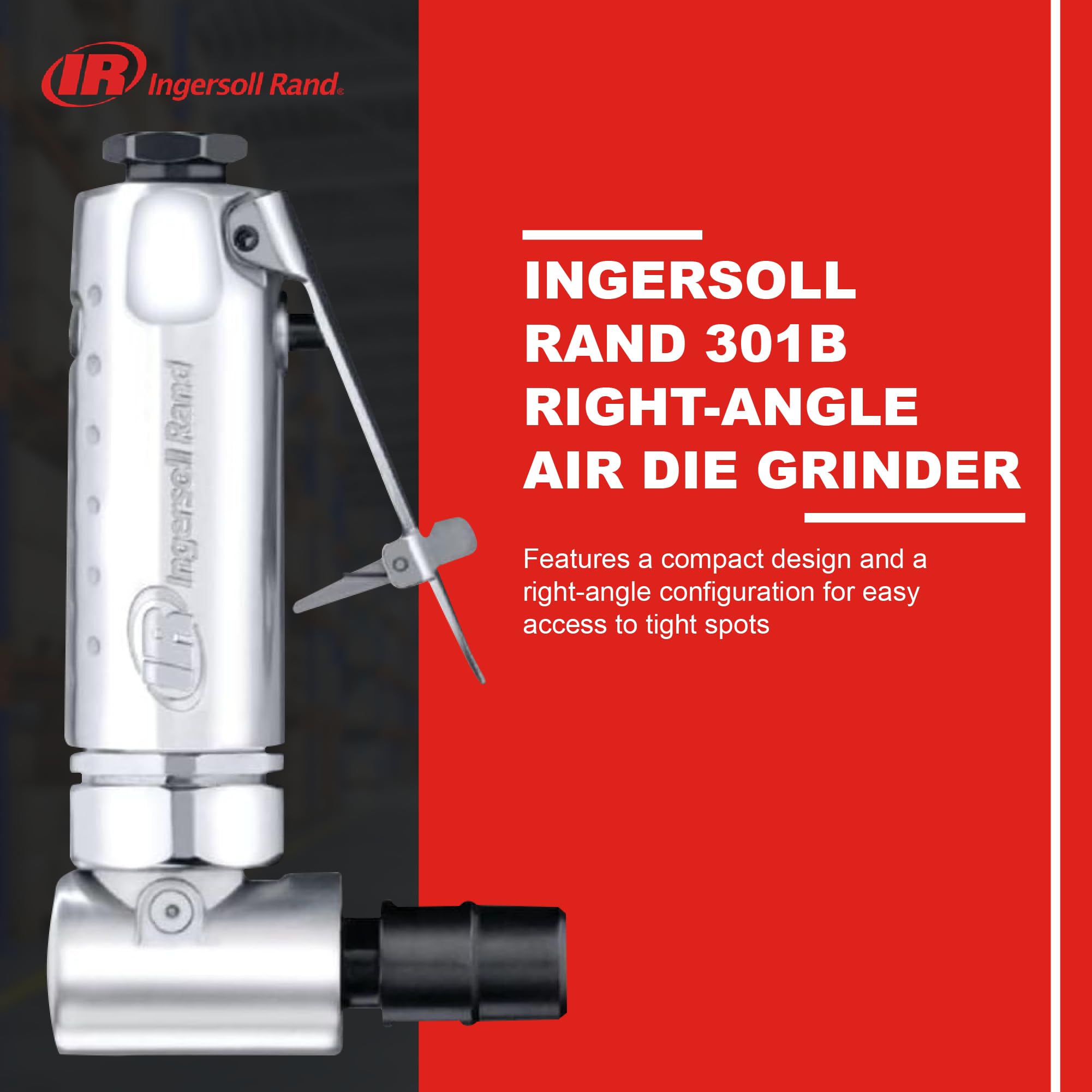 Ingersoll Rand 301B shows 0.25 HP motor for efficient work