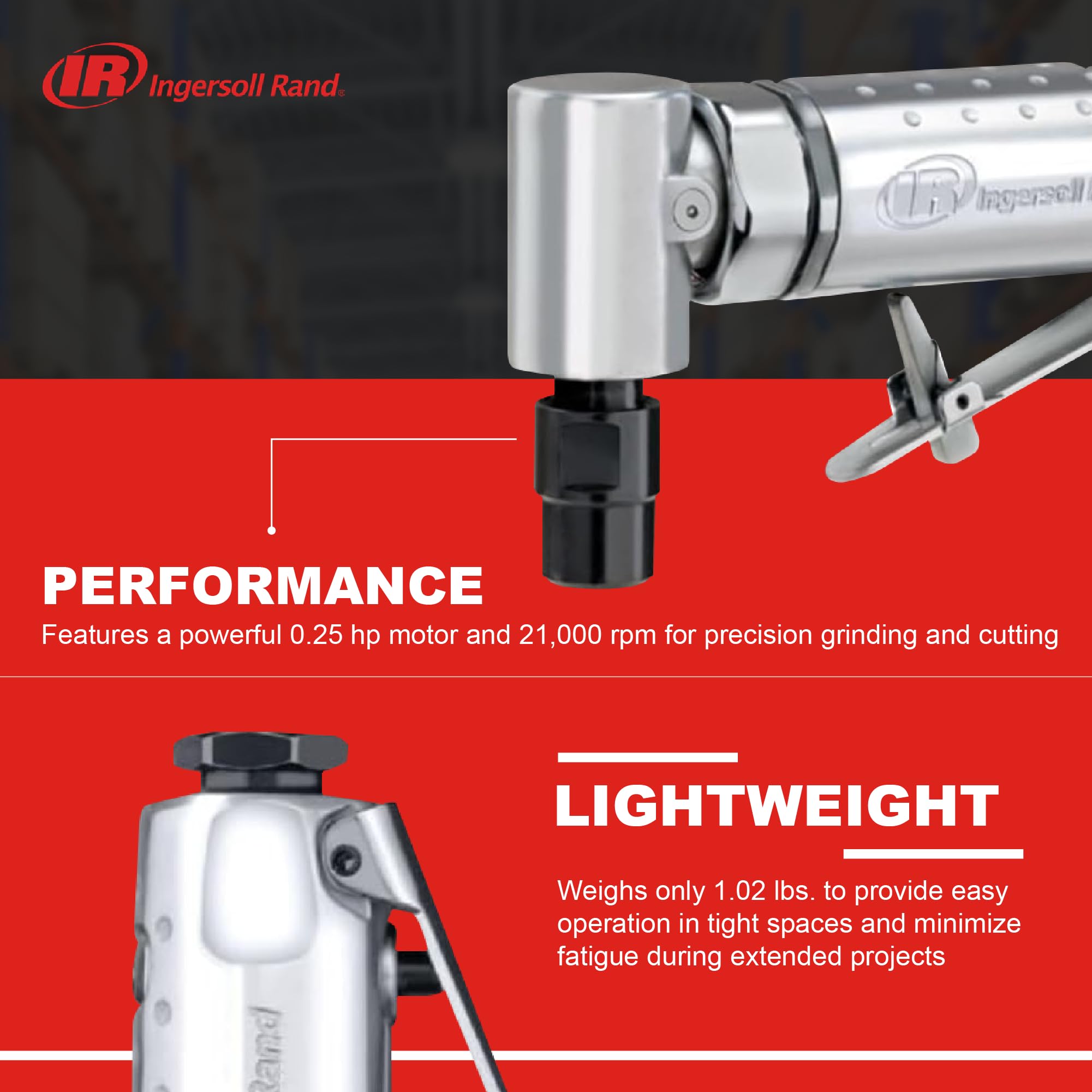 Ingersoll Rand 301B reaches 21,000 RPM for fast material removal