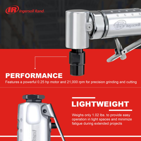 Ingersoll Rand 301B reaches 21,000 RPM for fast material removal
