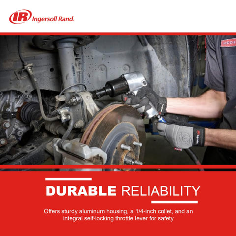 Ingersoll Rand 301B ball-bearing construction reduces vibration for smoother operation