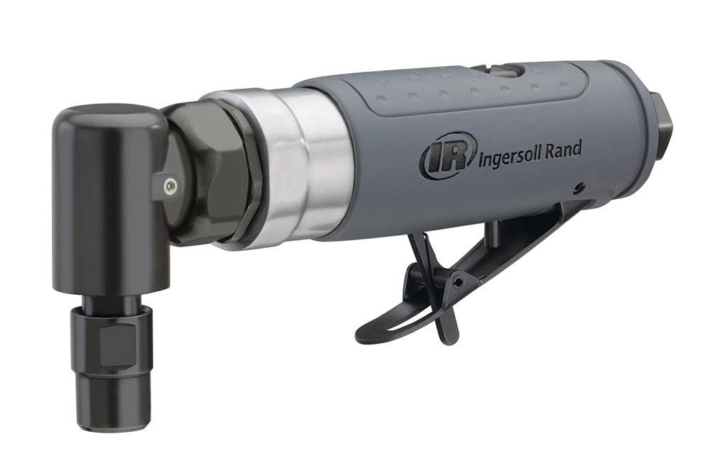 Ingersoll Rand 302B angle grinder front view shows compact, lightweight handling.