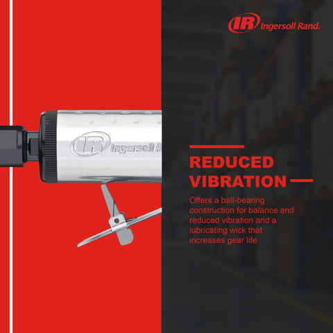 Ingersoll Rand 307B front exhaust directing air away from the work surface