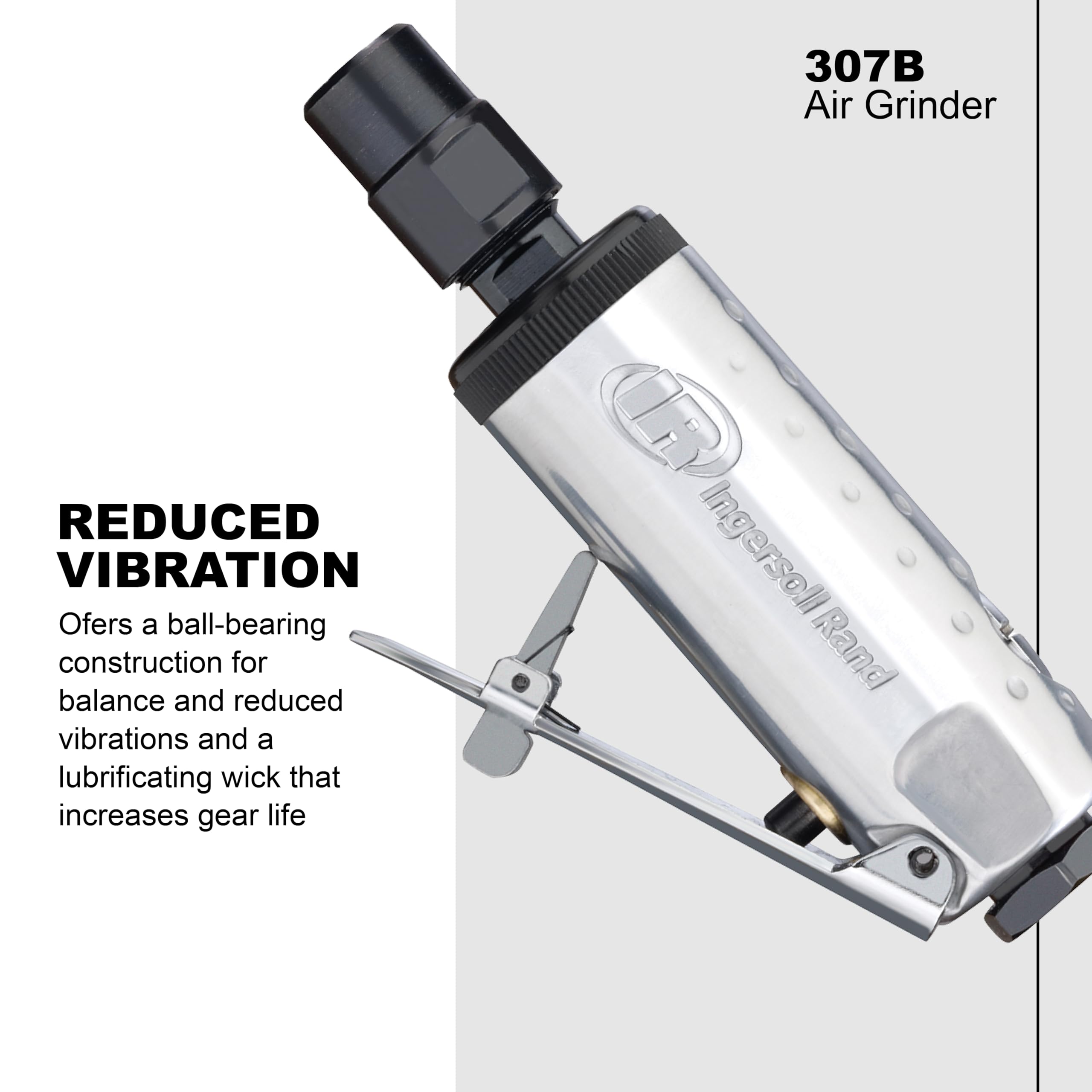 Ingersoll Rand 307B safety-lock throttle for controlled starts