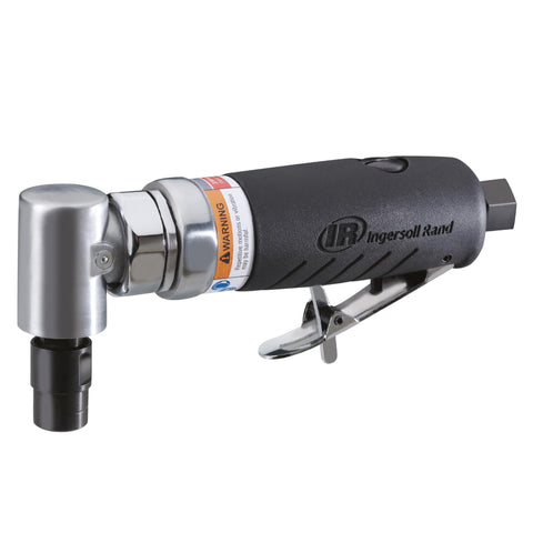 Ingersoll Rand 3101G edge-series right-angle grinder shown in a workshop setup for tight-space grinding