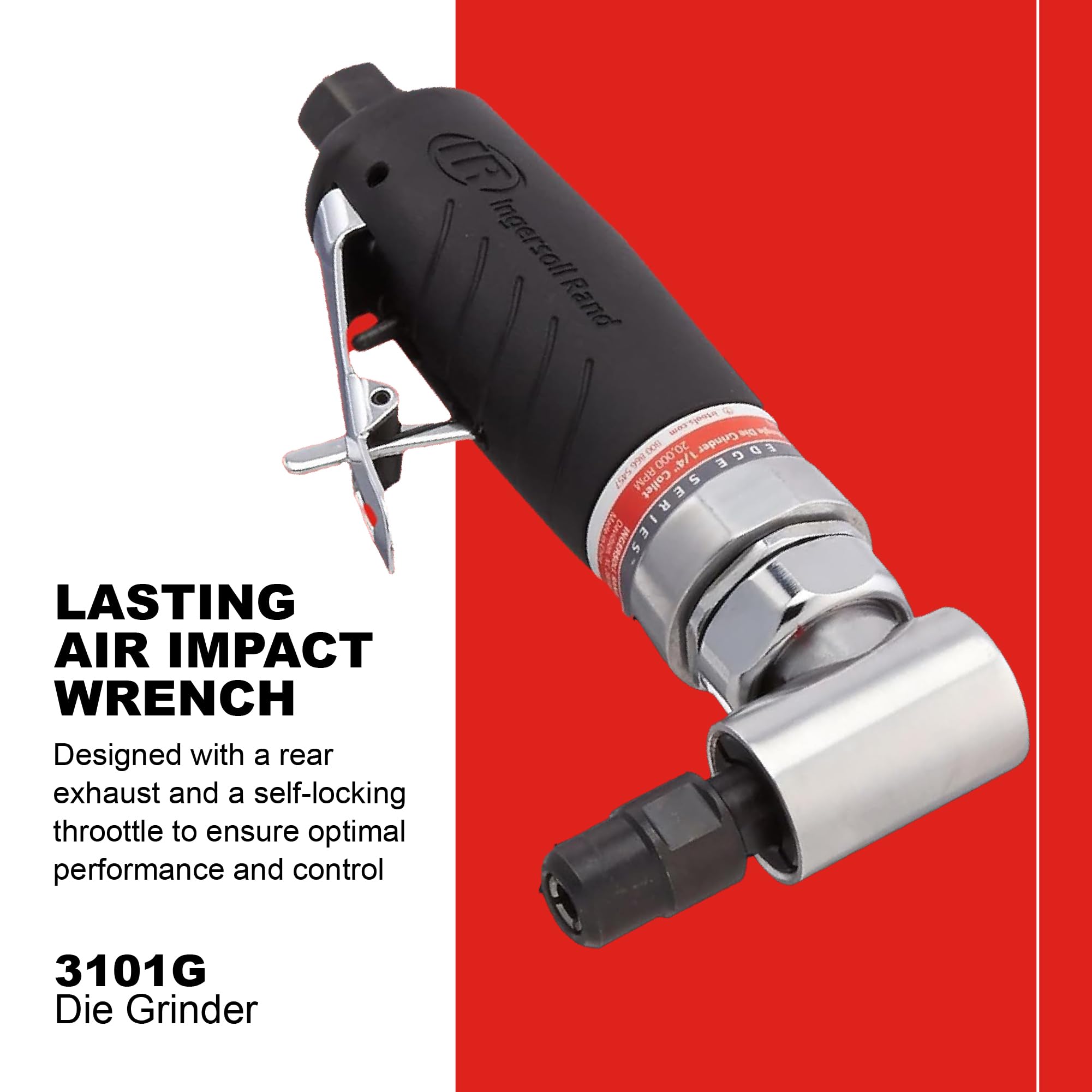 Ergonomic grip design of the Ingersoll Rand 3101G for reduced fatigue during use