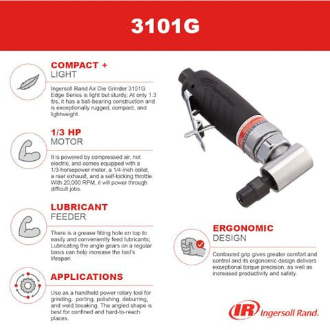 Grease-fitting lubrication point on the 3101G for extended gear life