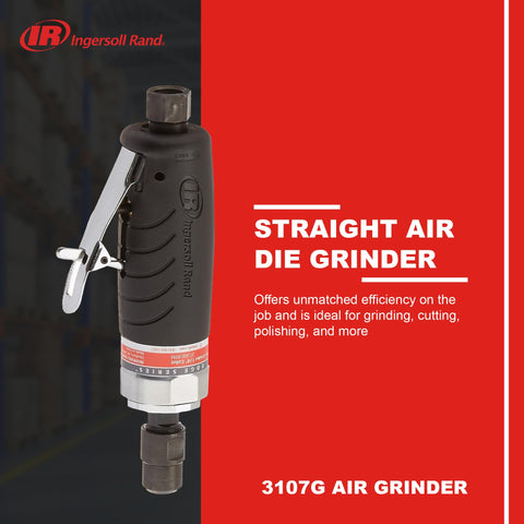 Ingersoll Rand 3107G 1/4-inch collet enables versatile tool changes for grinding.