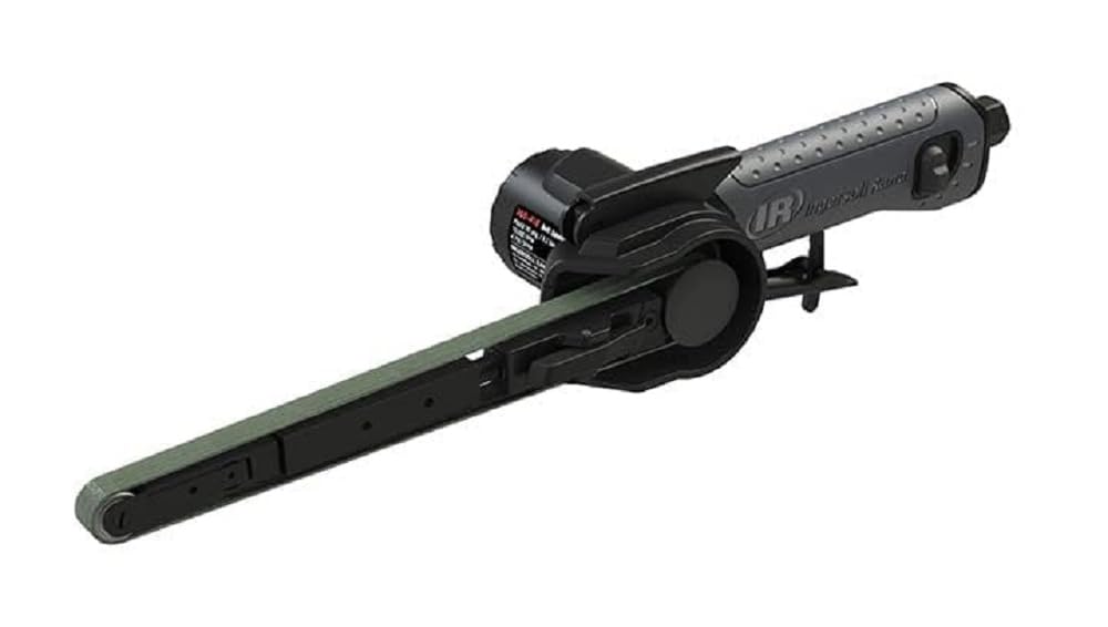 Ingersoll Rand 360-418 belt sander front view showing compact profile for tight spaces