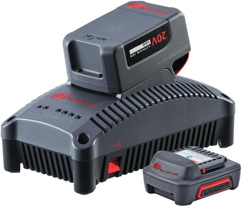 Ingersoll Rand BL2022 battery pack shot, compatible with IQV20 tools and charger.