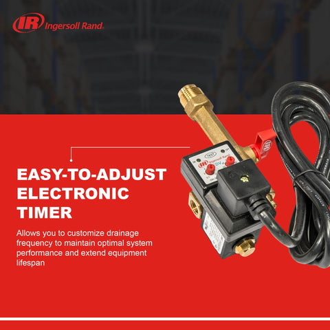 Ingersoll Rand EDV200 1-4npt connection for compatible piping.