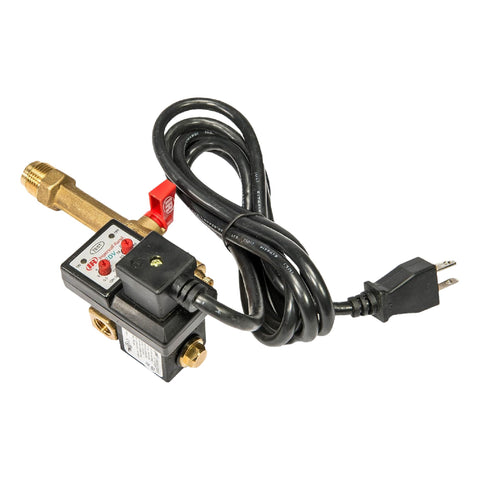 Ingersoll Rand EDV200 electronic drain valve in action showing automatic drainage.