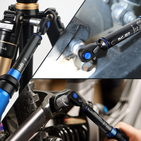 Ideal INGJER torque wrench for bicycle and motorcycle maintenance tasks.