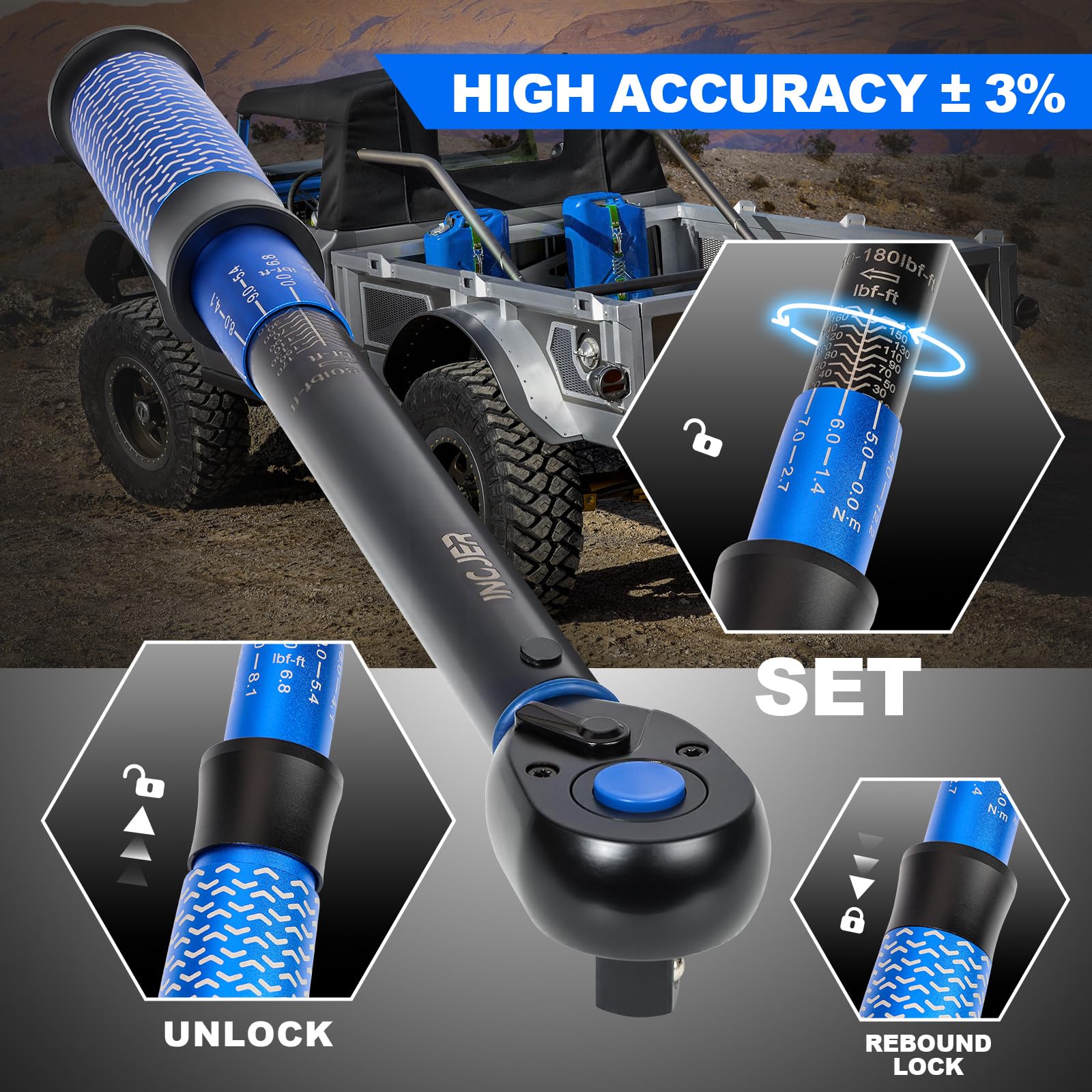 INGJER Upgrade torque wrench in case highlights safe storage and protected calibration.