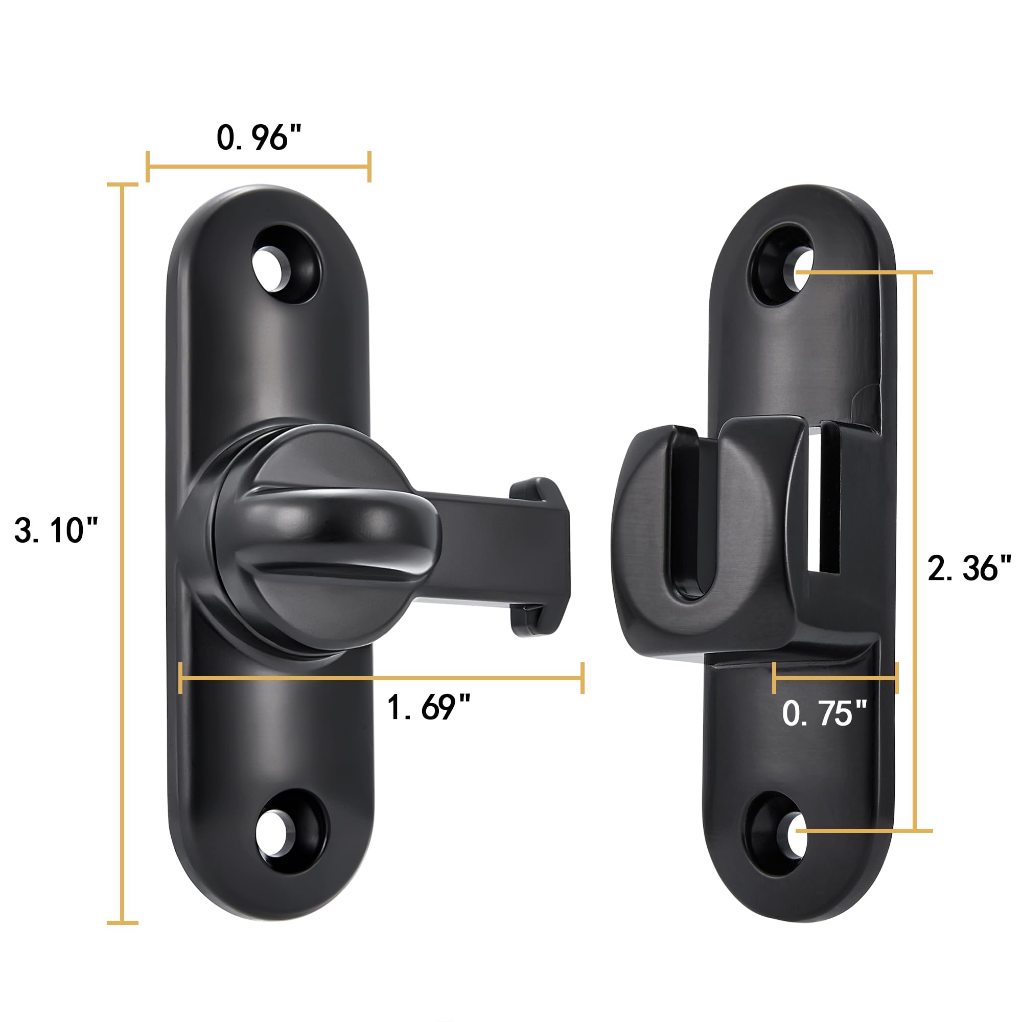 INIRET lock assembly highlights durable zinc alloy construction.