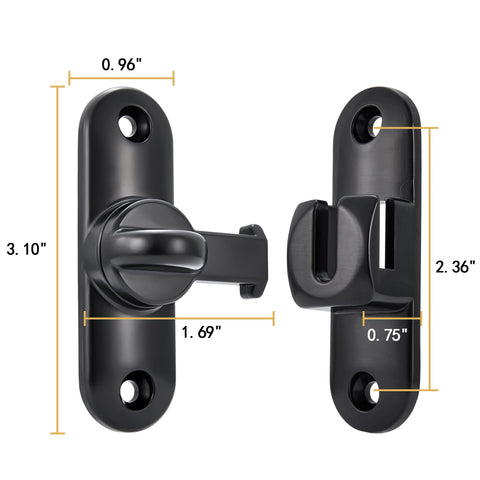 INIRET lock assembly highlights durable zinc alloy construction.