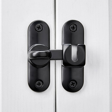 INIRET zinc-coated finish resists corrosion on metal latches.