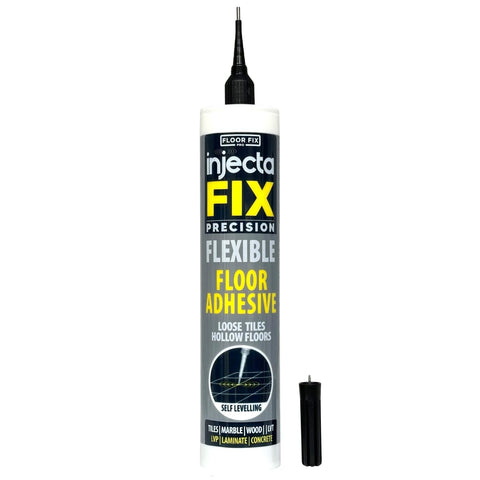 Injectafix Floor-Fix Pro with precision syringe tip for discreet subfloor repairs.