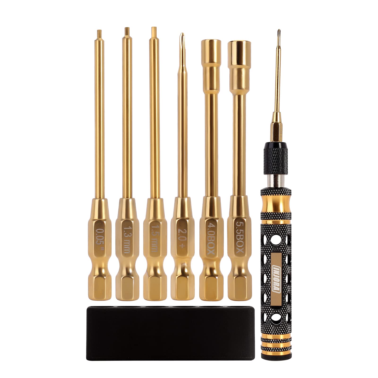 INJORA RC Tool Kit 6 in 1 Allen keys provide precise torque for SCX24 tuning