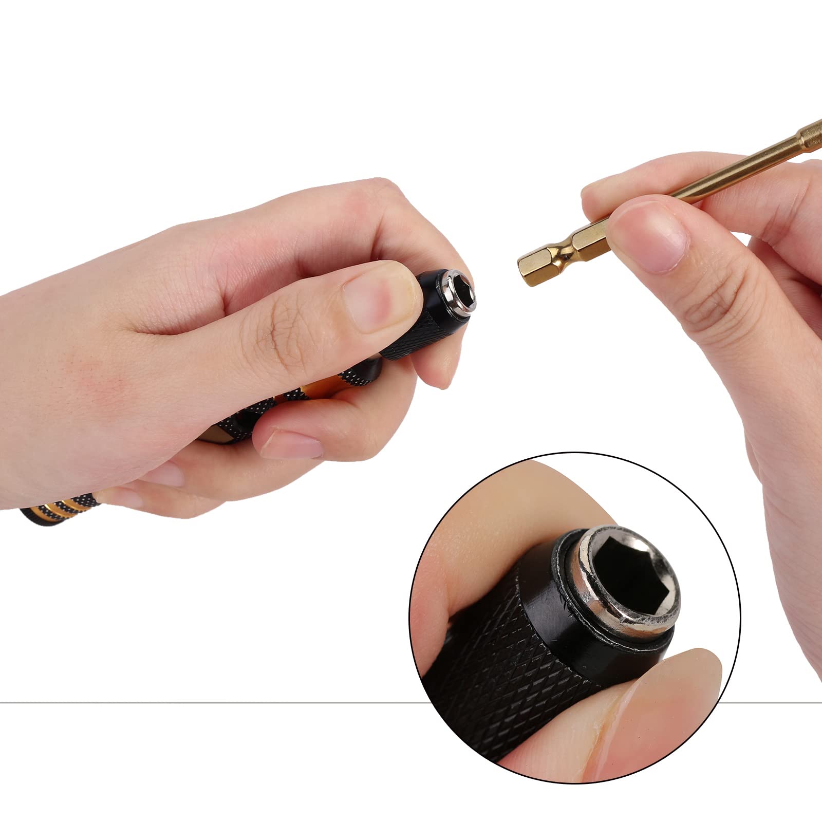 INJORA RC Tool Kit 6 in 1 drill tips enable accurate starts