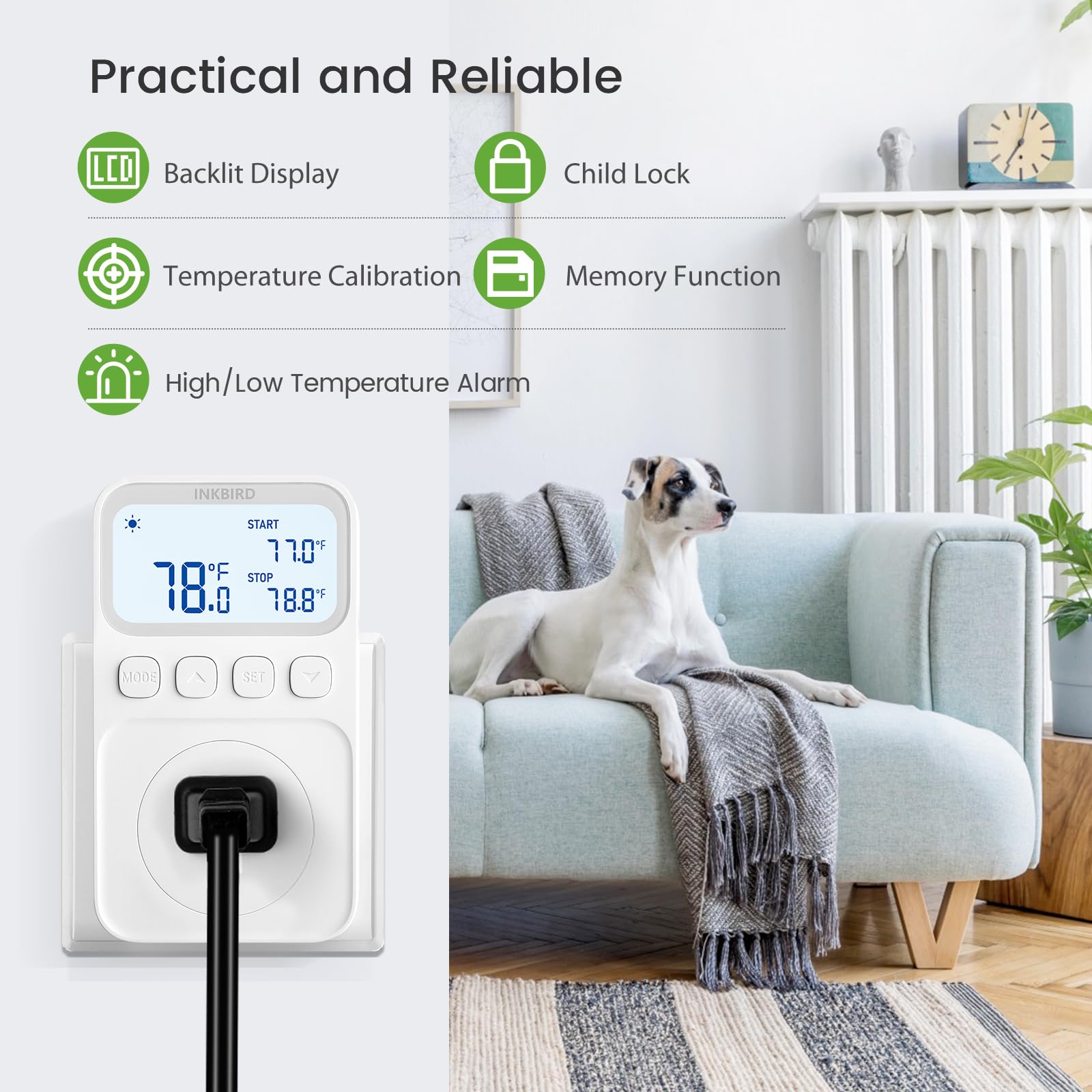 Inkbird IP67 probe detail for soil or liquid temperature sensing