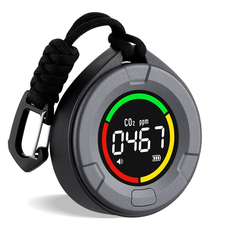 INKBIRDPLUS PTH-10C LCD display shows CO2 levels clearly for quick room awareness