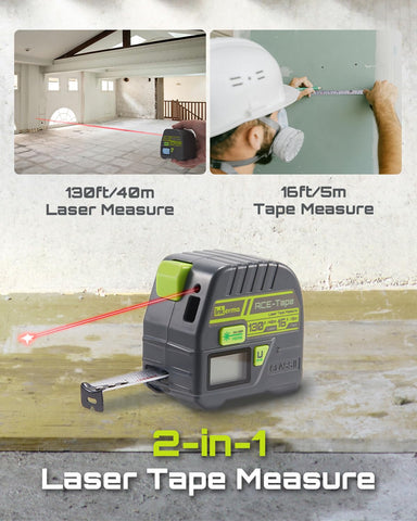 Inkerma self-locking tape measure for one-handed use with secure lock