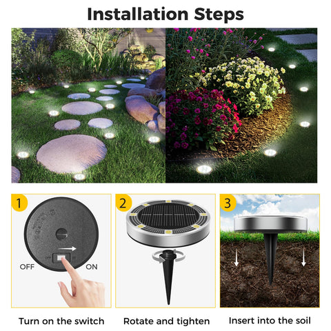 Inkgear twist-lock stake installation makes setup quick and tool-free.