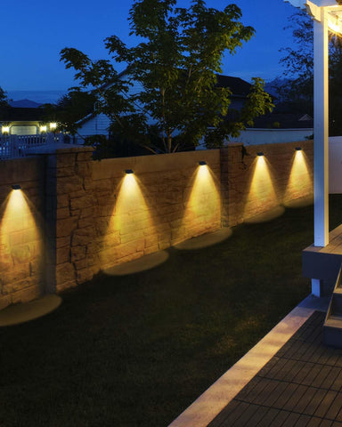 Inletideas solar fence light outdoor wall delivers reliable dusk-to-dawn coverage
