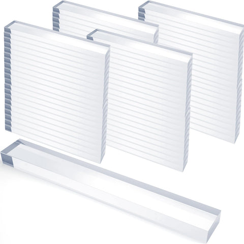 Innconee glass setting blocks for shower enclosures provide discreet support.