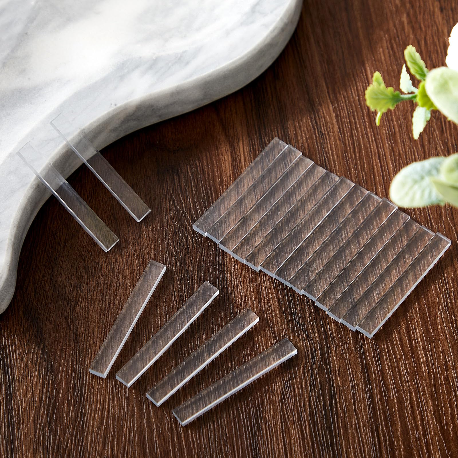 Innconee water-resistant clear shims provide long-lasting glass support.