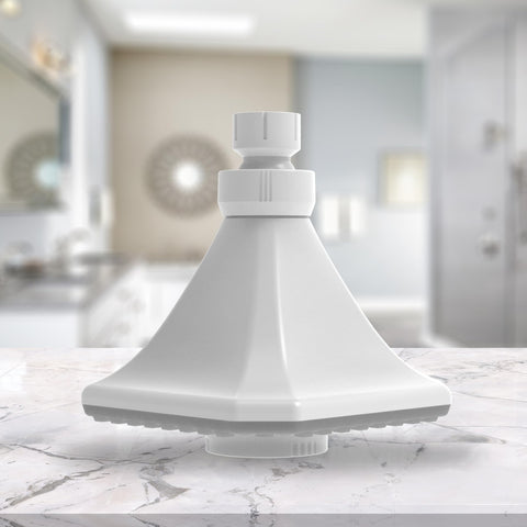 InnoFive LED color-changing lights brighten your bathroom while you shower.