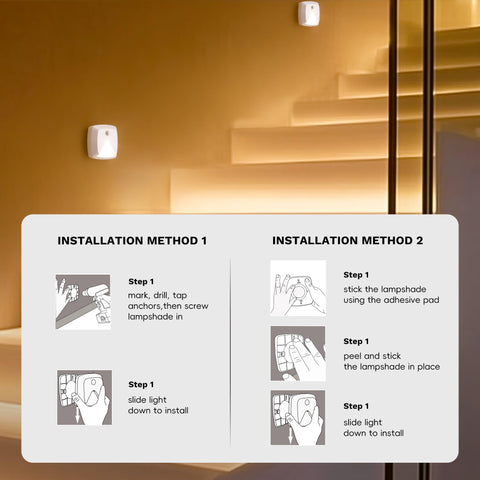 Innofox six-pack lights suit stairs and hallways.