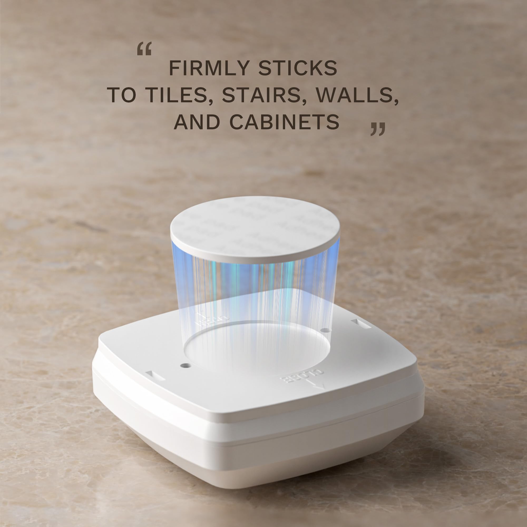 Innofox stair light battery compartment illustrating easy power source.