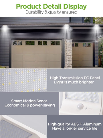 InnoGear bright outdoor light delivering clear night visibility along walkways.