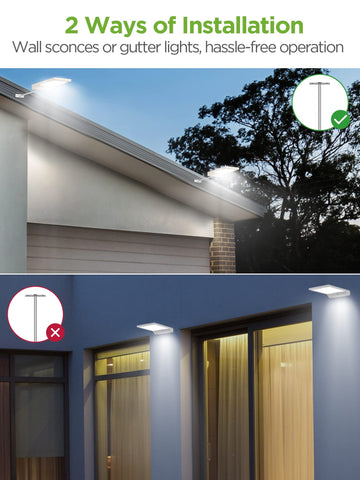 InnoGear easy wire-free installation suitable for porch, deck, or garage.